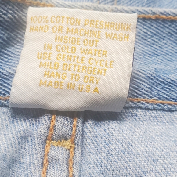 Vintage Monique Jeans High Waist Denim Shorts Studded Faux Jewels Small - Picture 10 of 10